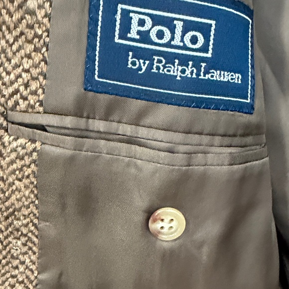 Ralph Lauren Brown Herringbone Blazer - Picture 7 of 9